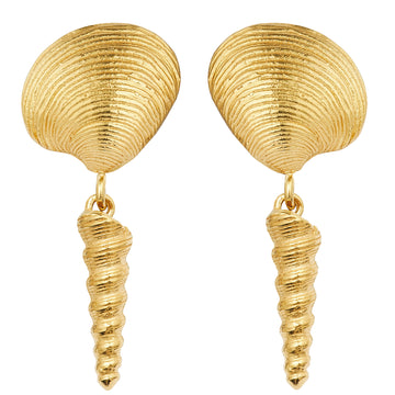 PAREL PAREL x COASTAL - Auger Vongole Earrings Gold