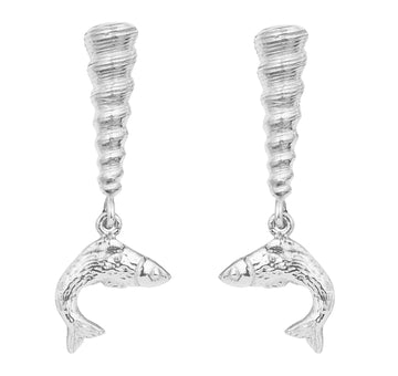PAREL PAREL x COASTAL - Auger Pesce Earrings Silver