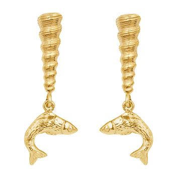 PAREL PAREL x COASTAL - Auger Pesce Earrings Gold