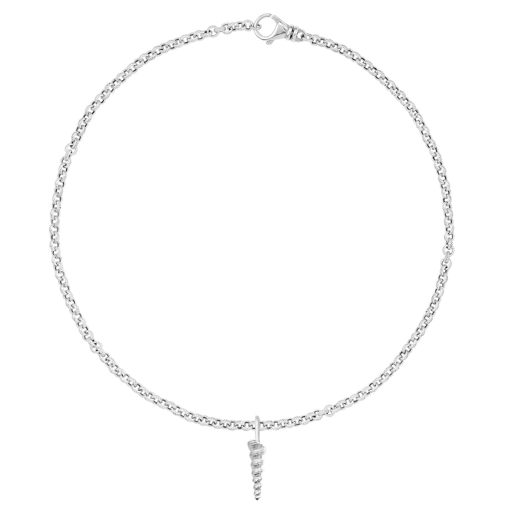 PAREL PAREL x COASTAL - Haket Auger Necklace Silver
