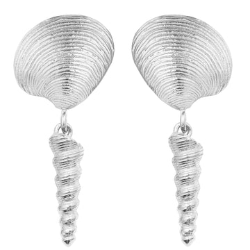 PAREL PAREL x COASTAL - Auger Vongole Earrings Silver