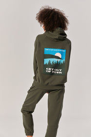 All Day Hoodie Organic Cotton Forest Green