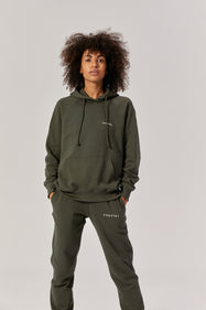 All Day Hoodie Organic Cotton Forest Green