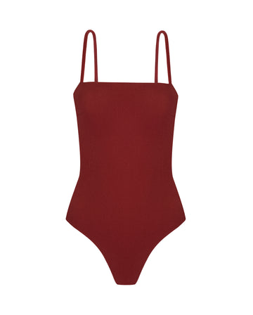 MARTHA ONE-PIECE ROUGE RED TOWEL